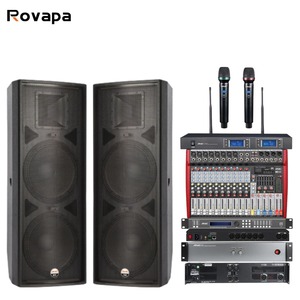 Potente Sistema de Sonido para Escenarios, Altavoces PA de 15 Pulgadas y 600 W para Discotecas y Bares, Mezclador Inalámbrico para Eventos y Fiestas, Sistema de Sonido PA de Alta Resolución para Discotecas - Product Image 1