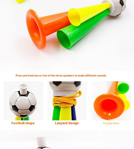 Trompette en plastique pour le festival Holi, sifflet bruyant, petite taille, 5, 7, 8 pouces, couleurs assorties, <span class=keywords><strong>jouet</strong></span> pour enfants, accessoires <span class=keywords><strong>de</strong></span> fête - Product Image 6