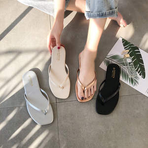 1 <strong>Dollar</strong> Low Price Vietnam Ladies Slippers Beach Girls Words Comfort Pvc Outsole <strong>Flip</strong> <strong>Flops</strong> Shoes for Women - Product Image 3