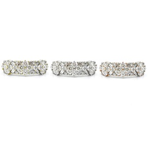 Belle bague mince de baguette de diamant or rose de platine de haute qualité pour le cadeau de femme - Product Image 4