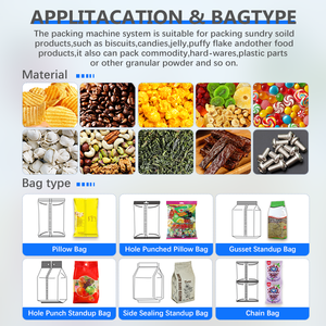 Dog Food Pet Food Packing Machine Fully Automatic Vertical Weighing Fill Plastic <b>Bag</b> Sealing Packaging Packing Equipment - Product Image 2