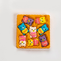 Décorations de Noël OEM, bonbons en coton sucré blanc, sucettes fruitées, guimauves, 110g/boîte