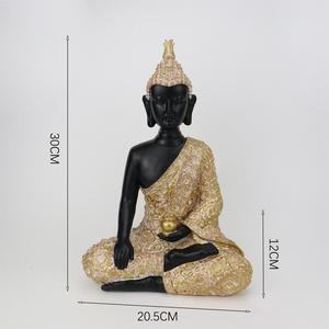 Redeco-estatua decorativa de resina de poliresina, adornos de Buda, Budismo indio, Buda <span class=keywords><strong>Funky</strong></span>, del sudeste asiático, venta al por mayor - Product Image 6