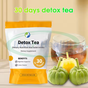 Ausreson Natural Organic Detox Suplementos de té adelgazantes Etiqueta privada Promueven la digestión Té de desintoxicación de 14 días con sabor a limón - Product Image 2