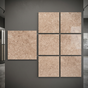 Stardust Pecan Double Glazed Porcelain Floor Tiles Glossy Marble Finish Multi Size Collection 800x800mm 80x80cm - Product Image 1