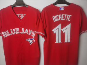 Nouveau maillot de sport tendance, vente en gros d'usine, maillot de baseball, Toronto Blue <span class=keywords><strong>Jays</strong></span> 11 <span class=keywords><strong>Bichette</strong></span> - Product Image 3