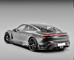 Diffusore labbro posteriore in fibra di carbonio MSY Style per Porsche Taycan 9 j1 Sedan posteriore Splitter Body Kit - Product Image 6