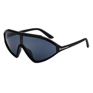 Lunettes de soleil sportives européennes anti-vent, polarisées UV400, monture PC, verres noirs, pour le cyclisme et la conduite en extérieur - Product Image 4