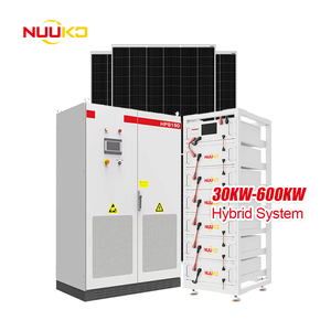 Système solaire hybride industriel tout-en-un pour stockage d'énergie 50KW 100KW 120KW 150KW Triphasé Alimentation commerciale - Product Image 1