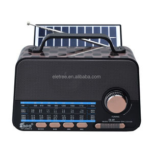 Eletree-Linterna con panel solar portátil, altavoz inalámbrico USB, reproductor <span class=keywords><strong>de</strong></span> música Tf, Fm Am Sw 1-5, radio <span class=keywords><strong>de</strong></span> 7 <span class=keywords><strong>bandas</strong></span> - Product Image 3