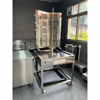 Machine à shawarma au gaz LIBERMANN Premium, résistante aux hautes températures, portable, facile à nettoyer, pour usage commercial