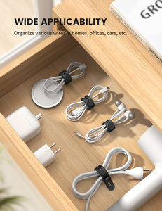 Lamicall STRK04 - Paquete de 10 Correas de Silicona Reutilizables para Cables, Organizador de Cables, Precio al por Mayor - Product Image 4