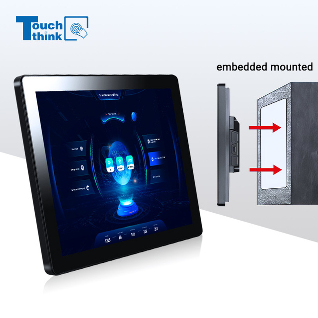 OEM 4K All-In-One Industrial Computer with HDM VGA USB Industrial Touch Screen Monitor for Factory Automation Control Systems