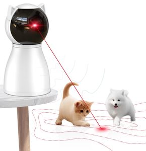 Juguete láser de gato activado por movimiento recargable de trayectoria aleatoria real automático, juguetes interactivos para gatos de interior - Product Image 1
