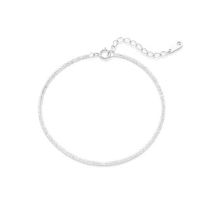 Pulsera Tobillera de Cadena de Coliflor Brillante y Lujosa, Chapada en Rodio y Oro sobre Plata de Ley S925, Ajustable para Mujer, Regalo - Product Image 1