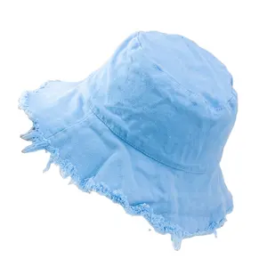 Vintage fur rimmed fisherman hat custom wholesale visor hat for men and women sunscreen visor bucket hat