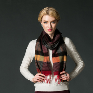 Los hombres de la bufanda de invierno espesar cálido lana material de diseño de moda y las mujeres bufandas venta al por mayor de la fábrica de apoyo por encargo - Product Image 2