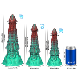 Consolador de silicona líquida suave y Flexible único, juguete sexual, tapón <span class=keywords><strong>Anal</strong></span> grande, juguete de masturbación de masaje para mujeres y hombres, juguete para adultos - Product Image 4