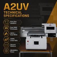 Impresora UV Plana Industrial Compacta 4060 con Cabezales Dobles I1600, Plataforma de Adsorción por Vacío, Alta Precisión, Rápida, para Cuero, Flex y Huevo