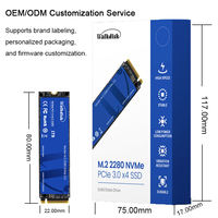 قرص صلب داخلي فائق السرعة M.2 NVMe SSD بسعة 1 تيرابايت وسرعة 3500 ميجابايت/ثانية للابتوب وسطح المكتب ومحطات العمل