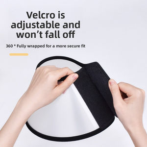 개를 위한 엘리자베스 칼라 반투명 재사용 가능한 플라스틱 칼라, 새끼 고양이, 물기 방지 및 핥는 애완 동물 용품에 적합 - Product Image 4