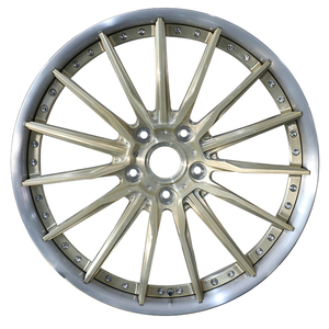 Jantes de course YIMI personnalisées de 19 pouces, 4 pièces, finition or <span class=keywords><strong>champagne</strong></span> brossé, alliage d'aluminium forgé, 5x114.3, 20 mm, 40 mm, 30 mm, 100 mm - Product Image 1