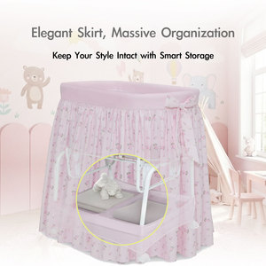 Berceau à bascule de luxe pour bébé, design élégant, avec côtés en maille, pour salon - Product Image 6