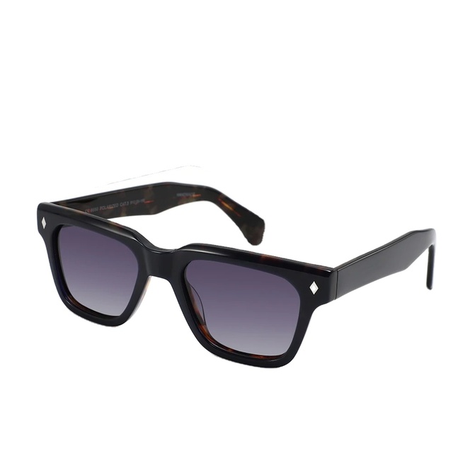 2024 Hot Sale Design Fashion Custom Logo Unisex Trendy UV400 Acetate Polarized Sunglasses