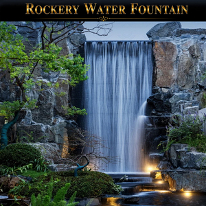 Fontana d'Acqua Personalizzata a Forma di Roccia, Dimensioni e Forme Personalizzabili, Elemento Paesaggistico con Rendering e <span class=keywords><strong>Disegni</strong></span> Tecnici - Product Image 1