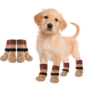 Chaussures antidérapantes pour chiens - Fabrication de bottes pour chiens - Nouveaux protège-pattes pour sols en bois dur - Chaussettes pour animaux de compagnie - Bottes et protège-pattes pour chiens - Product Image 1