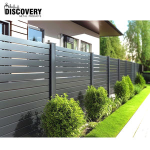 أسوار وبوابات من الألومنيوم بتصميمات أسوار معدنية بشرائح قابلة للفك والتركيب بسهولة للأماكن الخارجية والحدائق مع عمود سياج 4x4 - Product Image 3