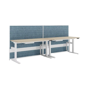 आधुनिक डिजाइन 2-व्यक्ति इलेक्ट्रिक फिक्स्ड हाइट ऑफिस वर्कस्टेशन टिकाऊ मॉड्यूलर सीट-स्टैंड एक्सटेंडेबल बी2b उत्पाद श्रेणी - Product Image 1