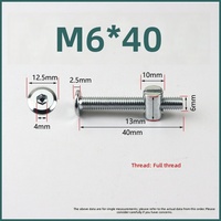 Vis de lit bébé DIN912 finition zinc, vis de remplacement pour lits superposés M6 x 40 mm, écrous à six pans creux/clés