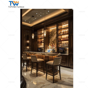 <span class=keywords><strong>Bancone</strong></span> <span class=keywords><strong>Bar</strong></span> LED Curvo in Marmo di Lusso Moderno per Hotel, Centri Commerciali e Locali Notturni - Product Image 4