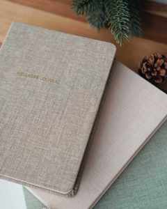 Leather Cover Personalized Custom A5 Hardcover Notebook with Elegant Inner Pages for Wellness Self Care <b>Journal</b> Gift - Product Image 4