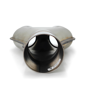 Système d'échappement à double sortie en acier inoxydable <span class=keywords><strong>2</strong></span>.5 "Entrée <span class=keywords><strong>2</strong></span>.5" Tuyau d'échappement en Y à souder 10 "de long - Product Image 2