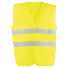 Gilet - HV714YEL S Strand - Colore: Giallo - Chiusure a strappo per lavori a maglia - Product Image 2