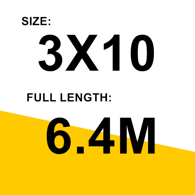 3x10  6.4m  3.2m Aluminum Extension Ladder