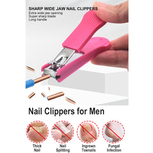 <span class=keywords><strong>Coupe</strong></span>-<span class=keywords><strong>ongles</strong></span> gros format anti-éclaboussures avec poignée antidérapante et récupérateur amovible, en acier inoxydable ultra-affûté et poli miroir, vente en gros - Product Image 2
