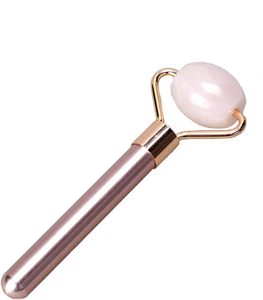 Rose Gold Electric Vibrating Facial Massage Beauty Bar <b>Roller</b> Jadeite <b>Jade</b> <b>Roller</b> for Slimming - Product Image 2