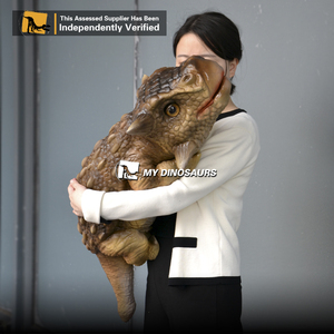 Mi <span class=keywords><strong>DINO</strong></span> DP-054 niños realista bebé Ankylosaurus marioneta de mano - Product Image 5