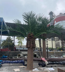 Sợi thủy tinh nhân tạo dừa Hoàng Yến ngày cọ trong nhà ngoài trời Mall vườn thiết kế đường phố trang trí thường Xanh thực vật cây cọ - Product Image 4