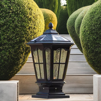 Lampe solaire à colonne télécommandée, 3 couleurs changeantes, LED, lampe de poteau, étanche, éclairage extérieur pour allée, patio