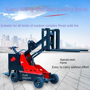 Carretilla elevadora cisterna eléctrica pequeña de cuatro ruedas de elevación de descarga y manipulación de vehículos de almacenamiento y logística camión apilador hidráulico - Product Image 2