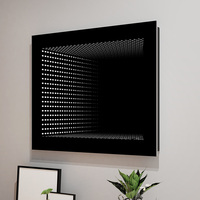 Miroir infinity 3D pour KTV et hôtel, miroir infinity 3d éclairé par led, vidéo de scène, éclairage de piste de danse