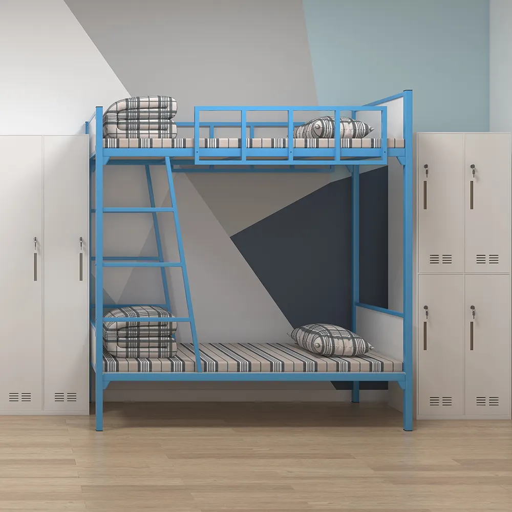 Caliente nueva moda moderna albergues muebles de la escuela cama litera de Metal