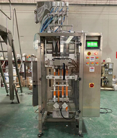 Servomoteur à quatre voies automatique Pompe à rotor Pâte alimentaire Sachet de sauce épaisse Machine de remplissage et de scellage de forme verticale