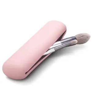 2023 New Trend Unbreakable Reduce Waste BPA Free Durable Portable Makeup Brush Case Silicone Bag for Cosmetic