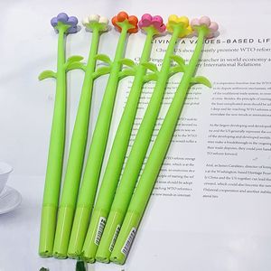 Nieuwe Koreaanse stijl creatieve bloemvormige neutrale schattige kleurrijke kleine bloem gelinkt schudbalpennen groothandel niet-uitwisbaar - Product Image 5
