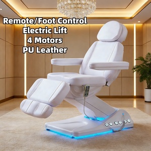 Table de massage électrique robuste à sections réglables, lit de thérapie, mobilier de traitement pour centre de bien-être et spa - Product Image 1
